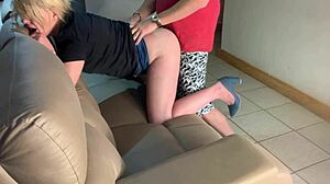 My roommate caught me masturbating and fucked my blonde teen slut doggystyle