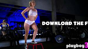 Big Ass MILF Works Out with Friends and Gets Help from Guy