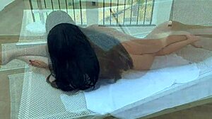 Latina roommate couldn’t resist banging me in tight shower dress