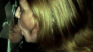 Chelsie Hope fiercely sucks a tiny 18+ cock in wild public action.