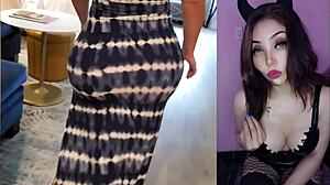 Amante culona con vestido pegado se la cogen y le hacen creampie