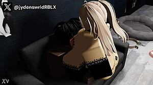 Blonde Girl Becomes Personal Cocksleeve