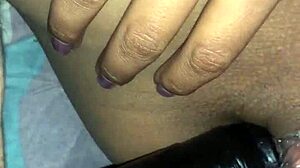 Big Dildo Stretches Tight Latina Pussy with Deep Penetration