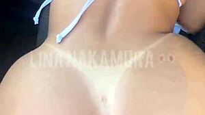 Vigilante Fucks Hot Japanese Pussy in Public Parking Lot.