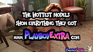 Chudá ryšavka 18+ Muse Madeline Amour sa vyzlieka nahá pri zrkadle