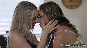 sexy busty blonde lesbians finger fuck and lick good