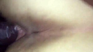 white girl wearing pink panties in an interracial setting