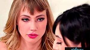 Girlsway College Sorority Scissoring with Ivy and Judy Wow!