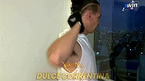 My secretary visits and gives the best blowjob ever, with DulceCorrentina