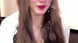 uhh, giant breast ladyboy mastur...bating on live vid!