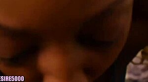 Ebony milf bent over for quick homemade fucking