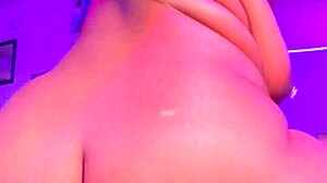 The anal slut cat girl creams out her tight asshole with cumshot