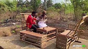 ex girlfriend fucks me outdoor on wedding day