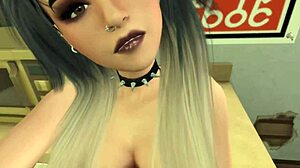 POV Sex With Goth Chick At Party Screams Excitement!