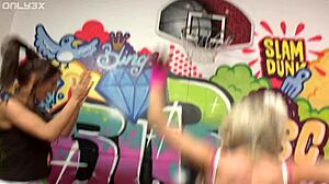 cindy behr eats out charlie monaco during referee time out, licking pussy and ass 😜