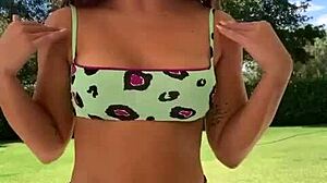 Hot Argentinian Teen's Pussy Pops Out Excitedly