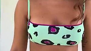 Hot Argentinian Teen's Pussy Pops Out Excitedly