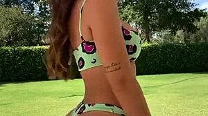 Hot Argentinian Teen's Pussy Pops Out Excitedly