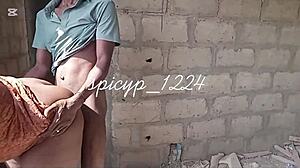 Engineer slams boss outdoors, her loud moans echo with every hard thrust.