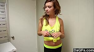 Cute Brunette Feels Intense Pleasure Riding Hard Cock Passionately