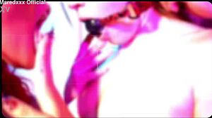 Ms red x and katie kush share big white cock