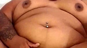 Chubby amateur spreads big ass for view