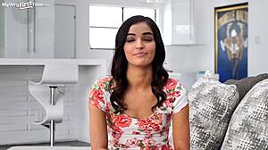 I am so stoked to have this big cock destroy my pussy for my first scene