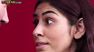 cfnm femdom babes in group tugging session for lucky man with clothed shoes heels tattoo