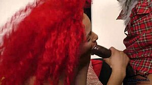 hot ebony threesome- bisexual women vs 1 big black cock