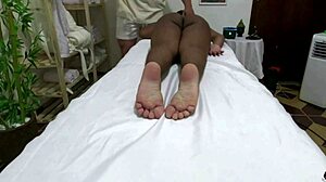 Camera captures real tantric massage session.