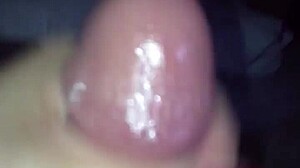 Red nail hand job leads to cum 😏