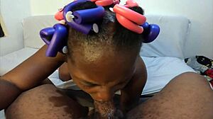 naughty soft curlers girl playing with my big tits my dick sucking lips is absolutely perfect for your cock - jhodez1