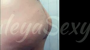 Check out this huge tits model naked in the shower