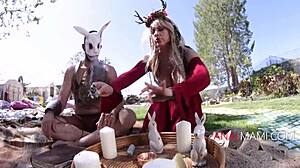 Jessica ryan gets anal fucked outdoors.