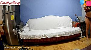 Big Ass Milf Model Prepares in Sexy Outfit Backstage