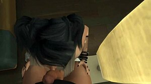 POV Sex With Goth Chick At Party Screams Excitement!