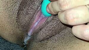 Latina wife drips cum from her pussy while touching herself solo.