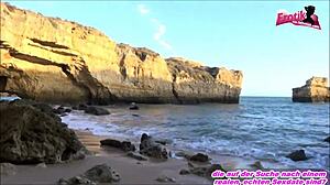 German Thin Teen 18+ Takes Big Cock Outdoors Wow!