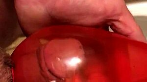 Detailed Scene of Condom Pissing in Part 2