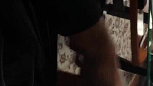 arab woman rides huge cock intensely.