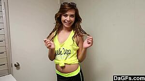 Cute Brunette Feels Intense Pleasure Riding Hard Cock Passionately