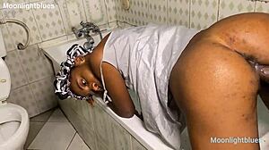 The horny housewife invited the big cock plumber over and they had passionate doggystyle sex by the pool