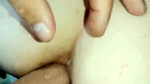 Beautiful milf wife put on stockings and seduced her husband for anal