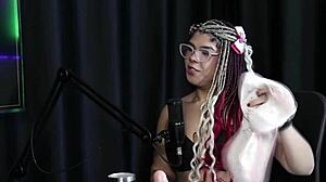 sofie lollipop trans showing her breasts and pussy in the game