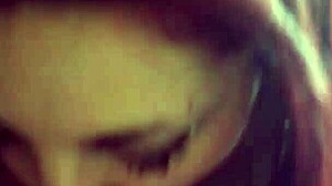 Redhead performs a handjob and blowjob in amateur video