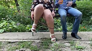 dude, tasting hot nectar from my mother-in-law’s pussy outside