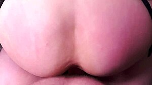 hot couple in lingerie enjoys pov doggy style session