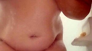 Watch this relaxing shower scene with wet bathing moments