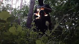 I fuck my stepsister in the mouth in the woods so her boyfriend doesnt catch us