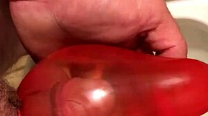 Detailed Scene of Condom Pissing in Part 2